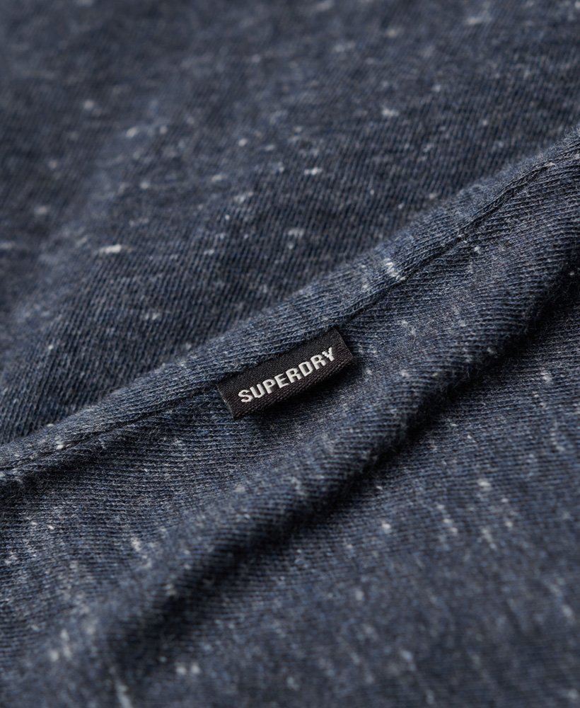 koszulka z bawełny organicznej essential z małym logo w kolorze creek navy heather