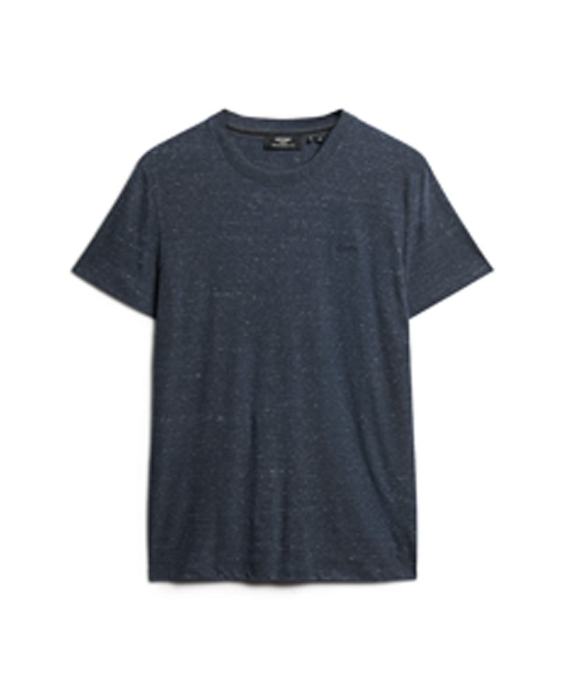 koszulka z bawełny organicznej essential z małym logo w kolorze creek navy heather
