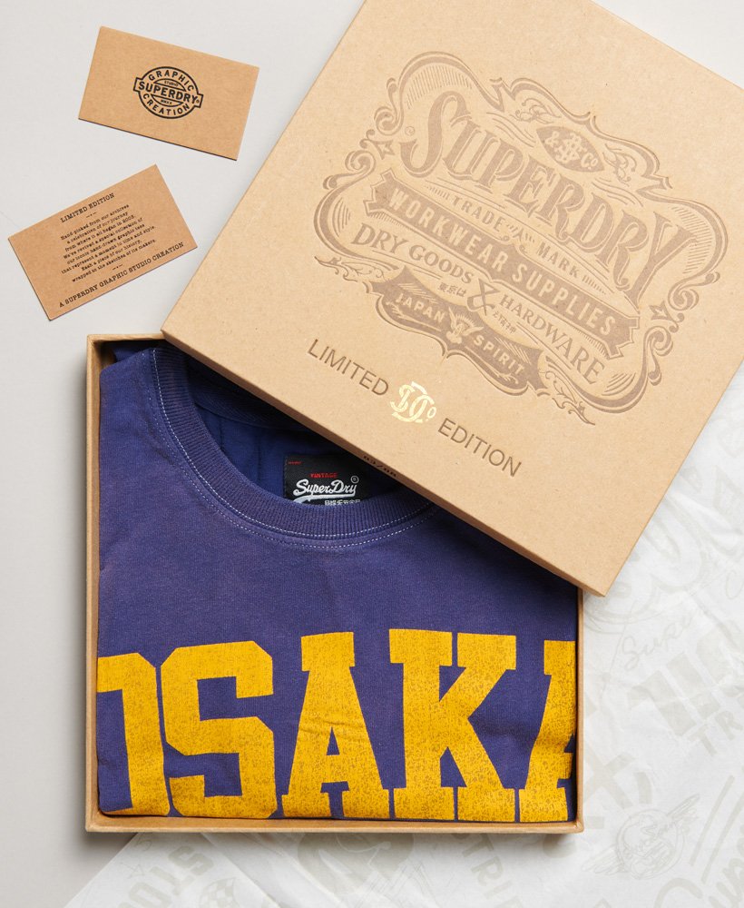 limitowana edycja klasycznego t-shirtu vintage 03 rework w kolorze supermarine navy