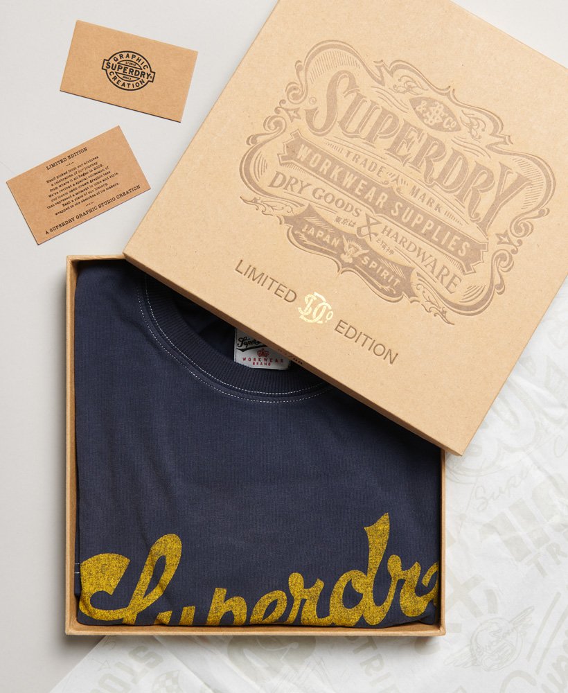 limitowana edycja klasycznego t-shirtu vintage 04 rework w kolorze ciemnogranatowym
