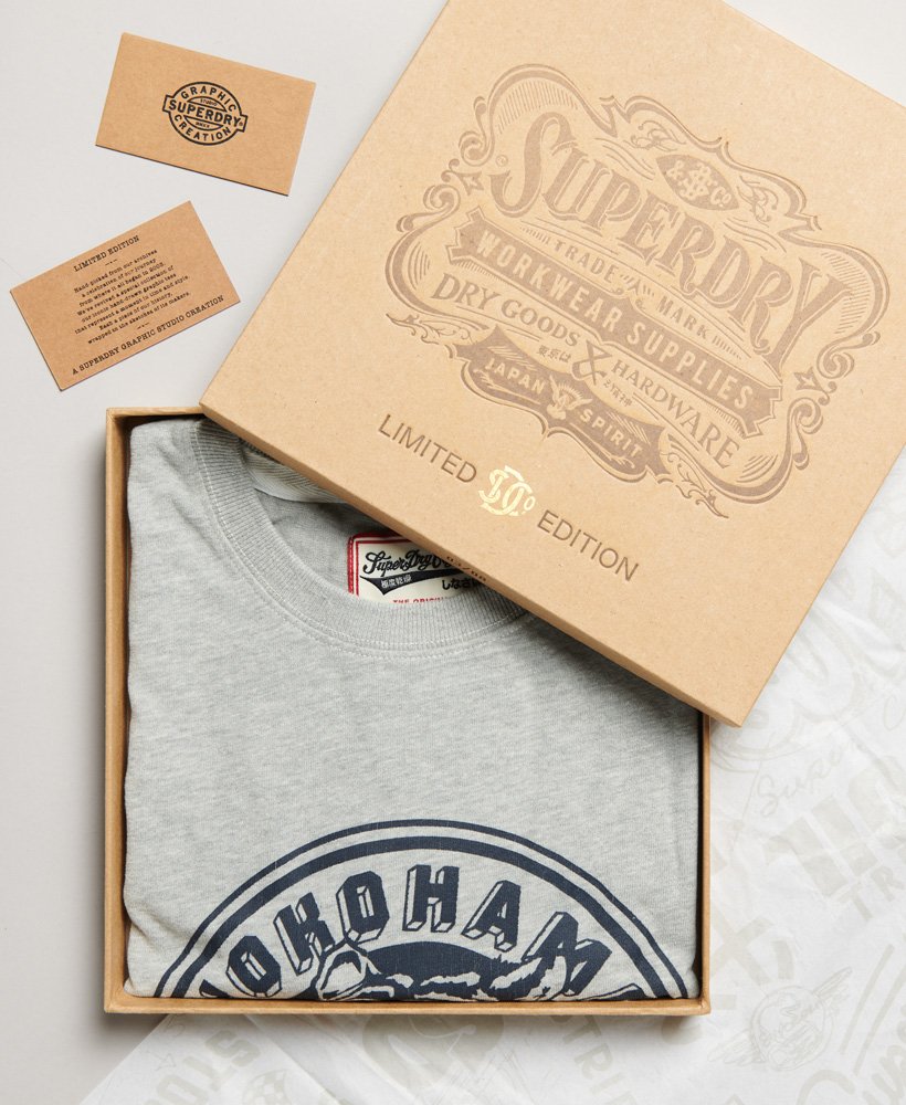 limitowana edycja klasycznego t-shirtu vintage 06 rework w kolorze szary marmur