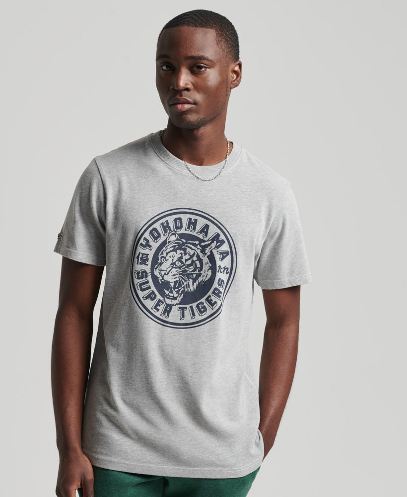 limitowana edycja klasycznego t-shirtu vintage 06 rework w kolorze szary marmur