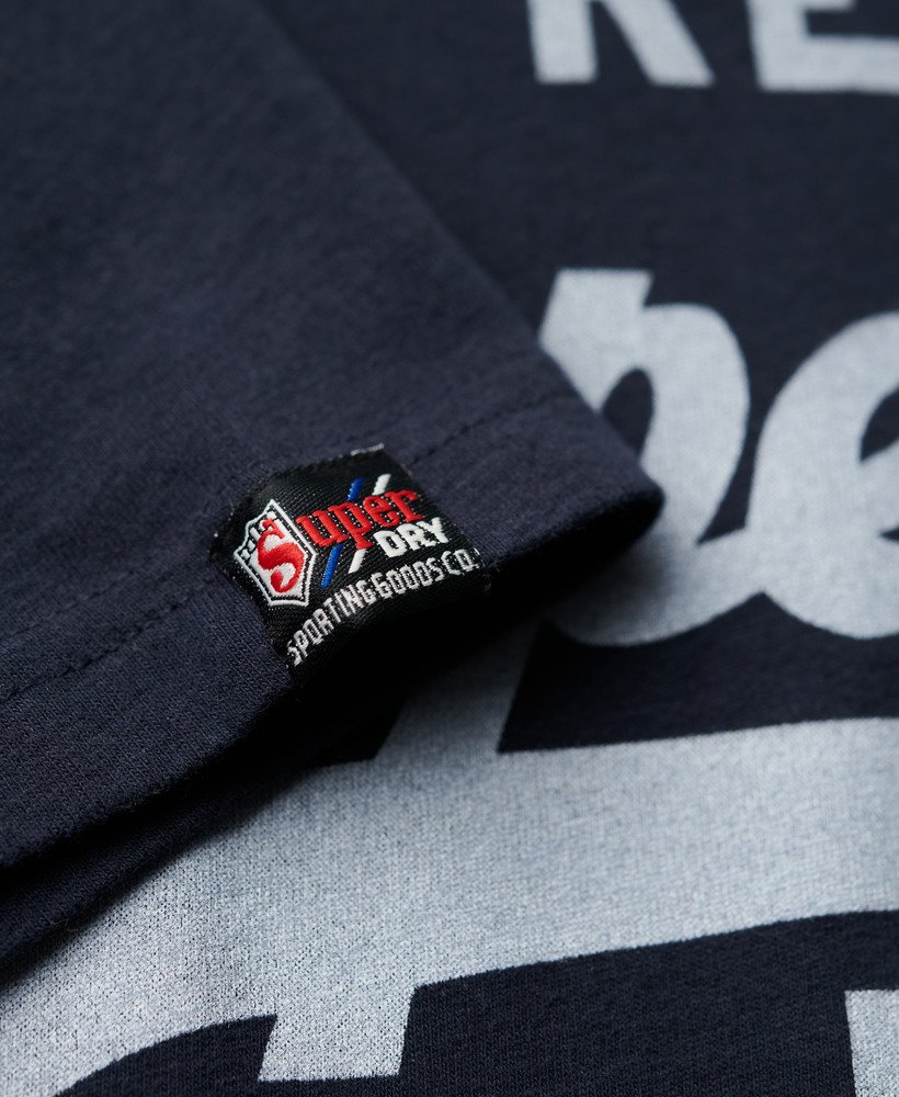 koszulka z logo vintage w kolorze granatowym eclipse
