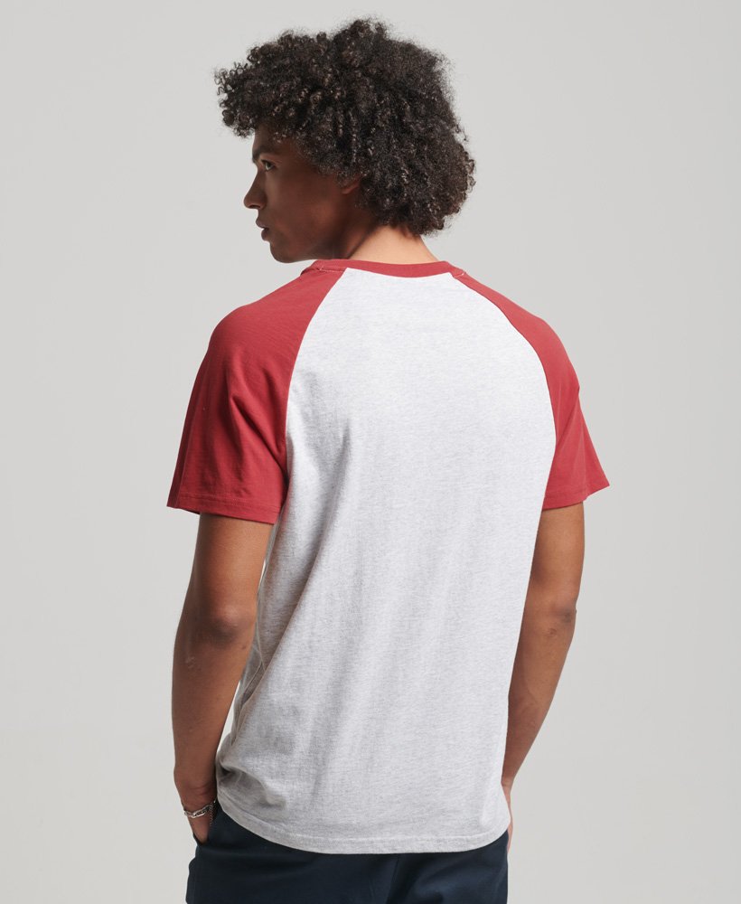 koszulka vintage home run raglan w kolorze glacier grey marlczerwony