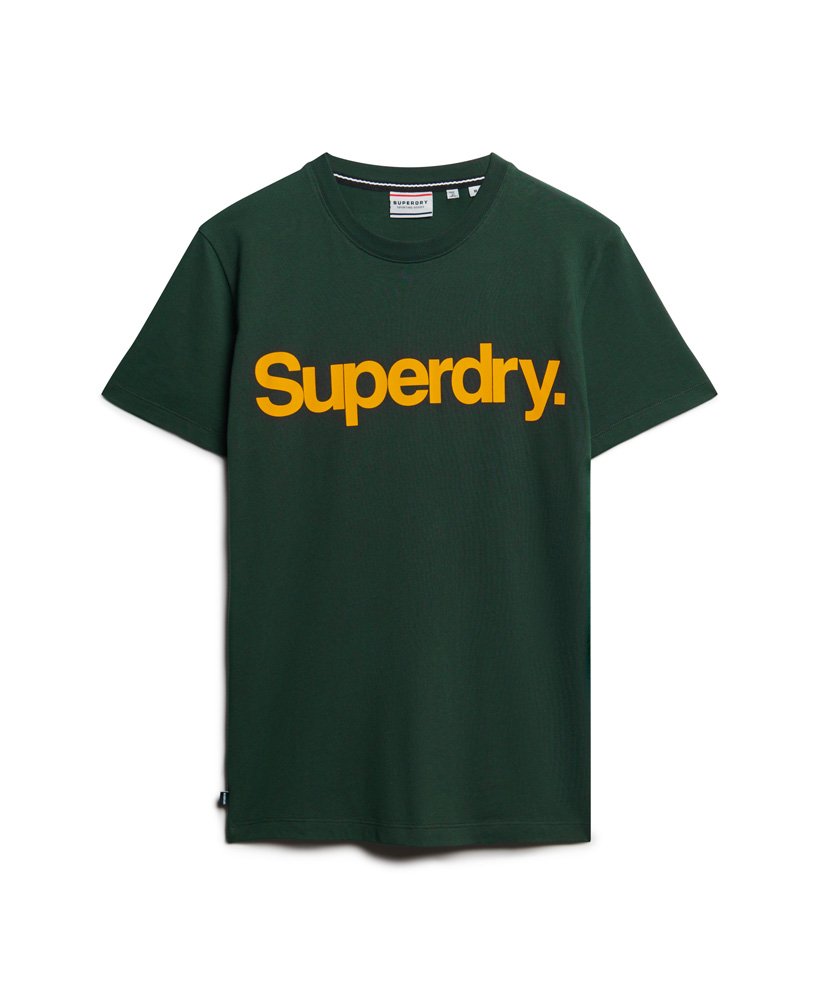 klasyczny t-shirt z logo core w kolorze ciemnozielonym academy