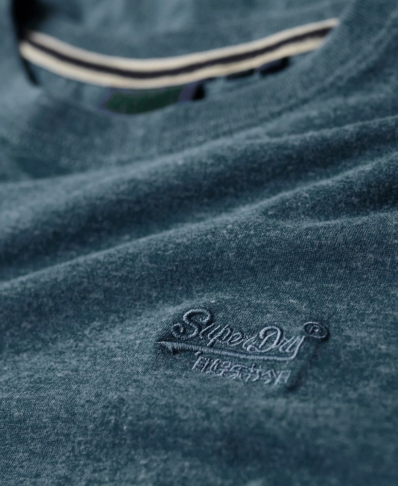 koszulka z organicznej bawełny essential z logo w kolorze alaskan blue marl