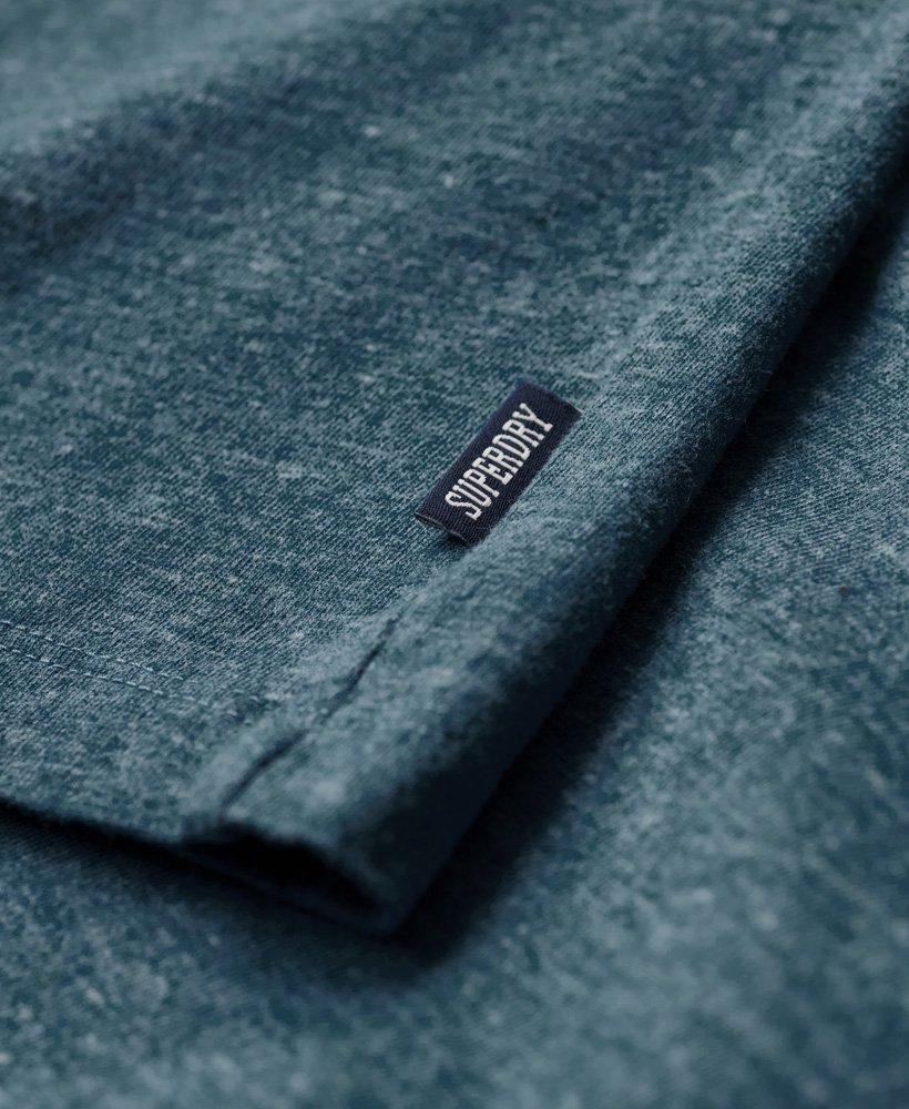 koszulka z organicznej bawełny essential z logo w kolorze alaskan blue marl