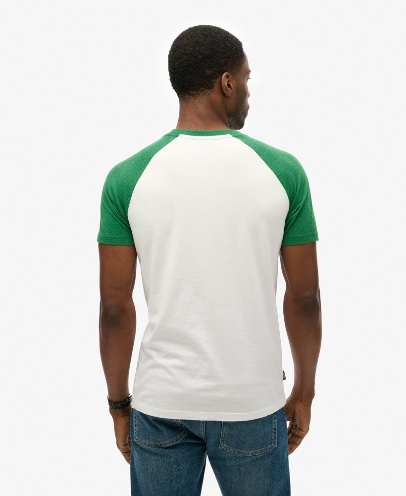 koszulka baseballowa z organicznej bawełny essential logo w kolorze opticfield green marl
