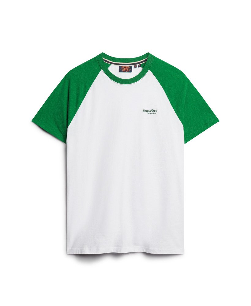 koszulka baseballowa z organicznej bawełny essential logo w kolorze opticfield green marl