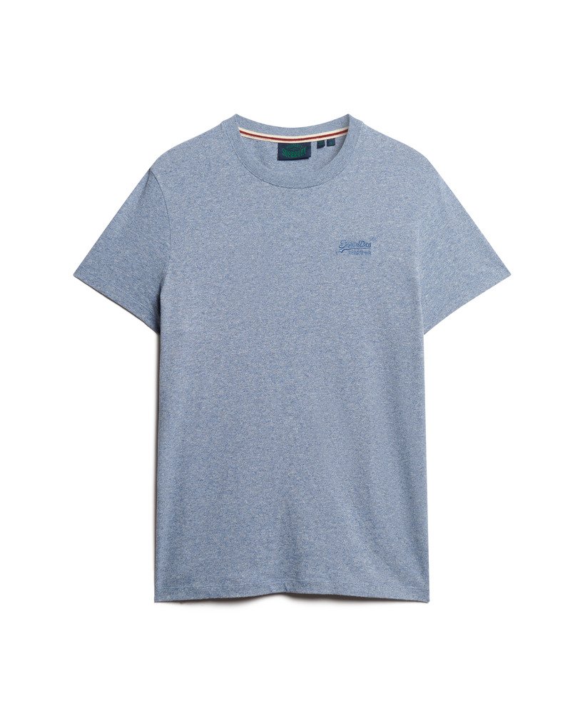 koszulka z organicznej bawełny essential z logo w kolorze bay blue marl