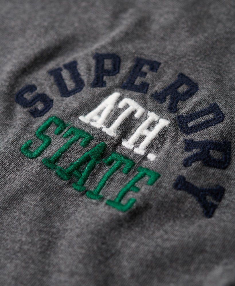koszulka z haftowanym logo superstate athletic w kolorze rich charcoal marl