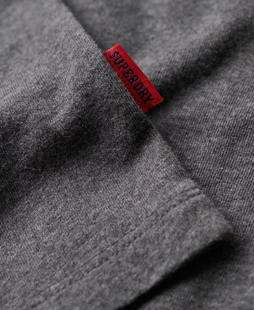 koszulka z haftowanym logo superstate athletic w kolorze rich charcoal marl