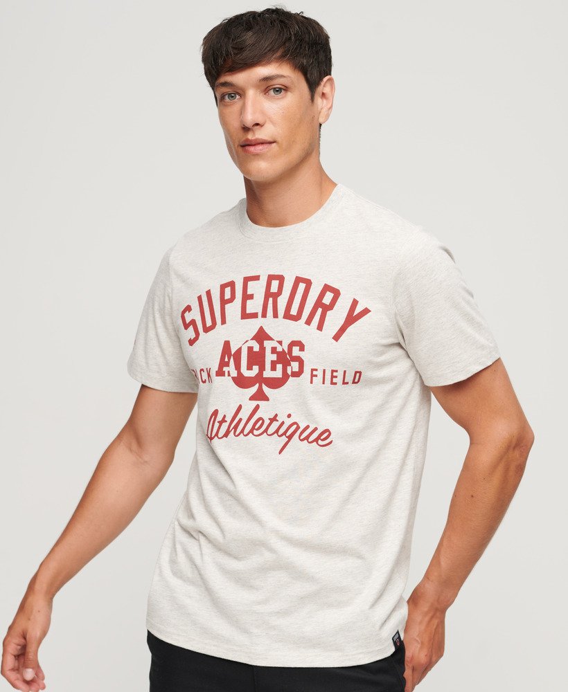 koszulka athletic college graphic w kolorze birut grey marl