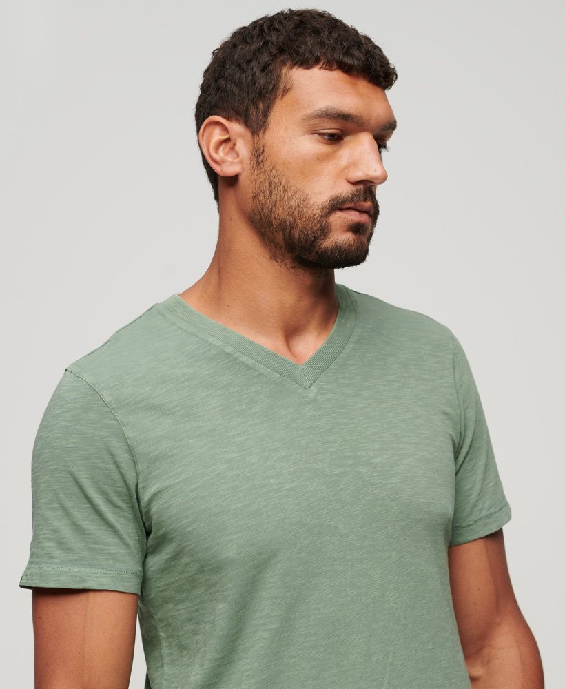 koszulka z dekoltem w serek w kolorze laurel khaki