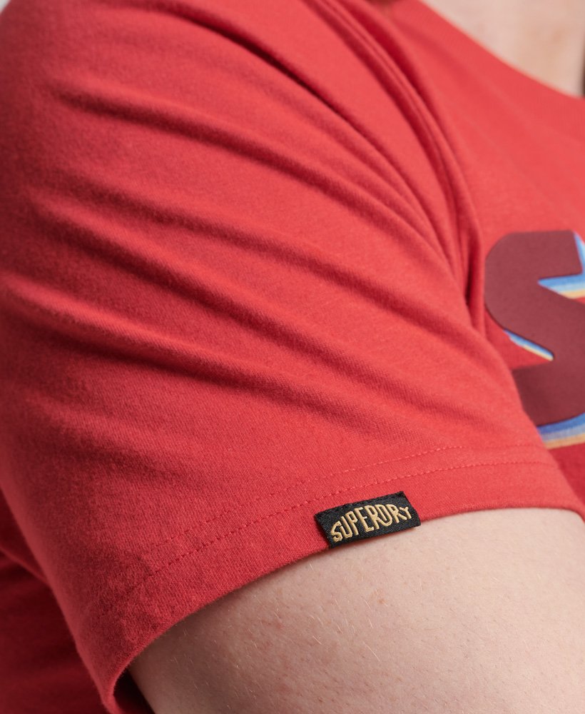koszulka z nadrukiem logo terrain o luźnym kroju w kolorze soda pop red
