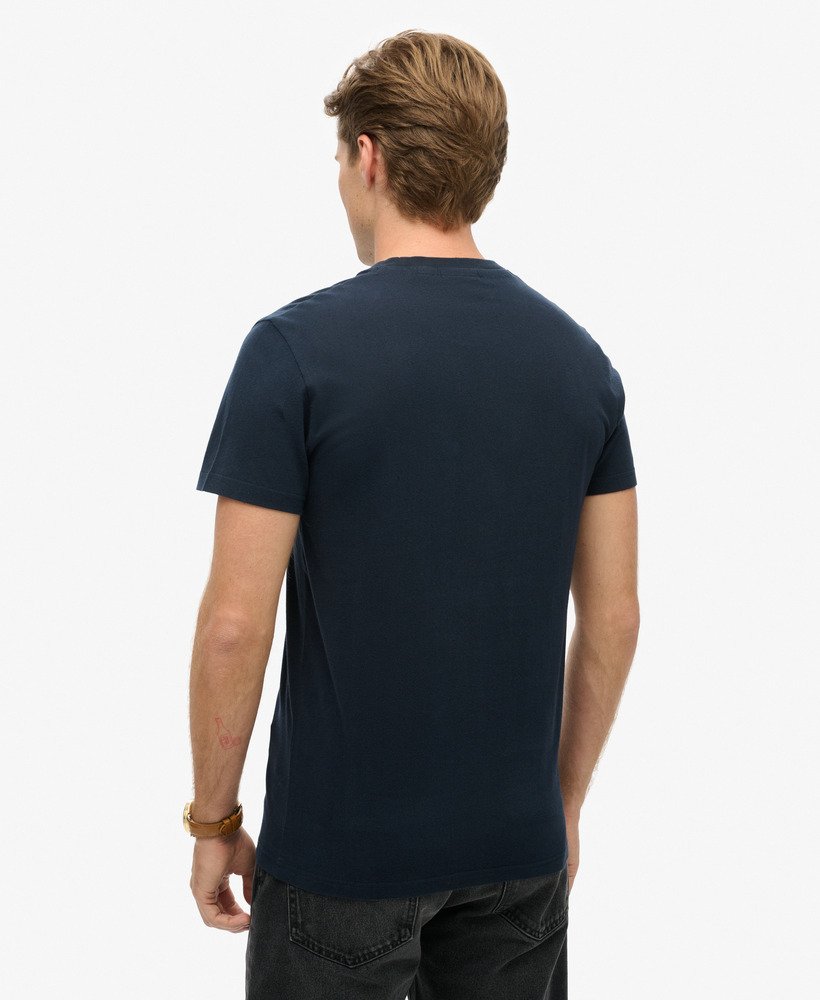 koszulka z organicznej bawełny essential z logo w kolorze eclipse navy