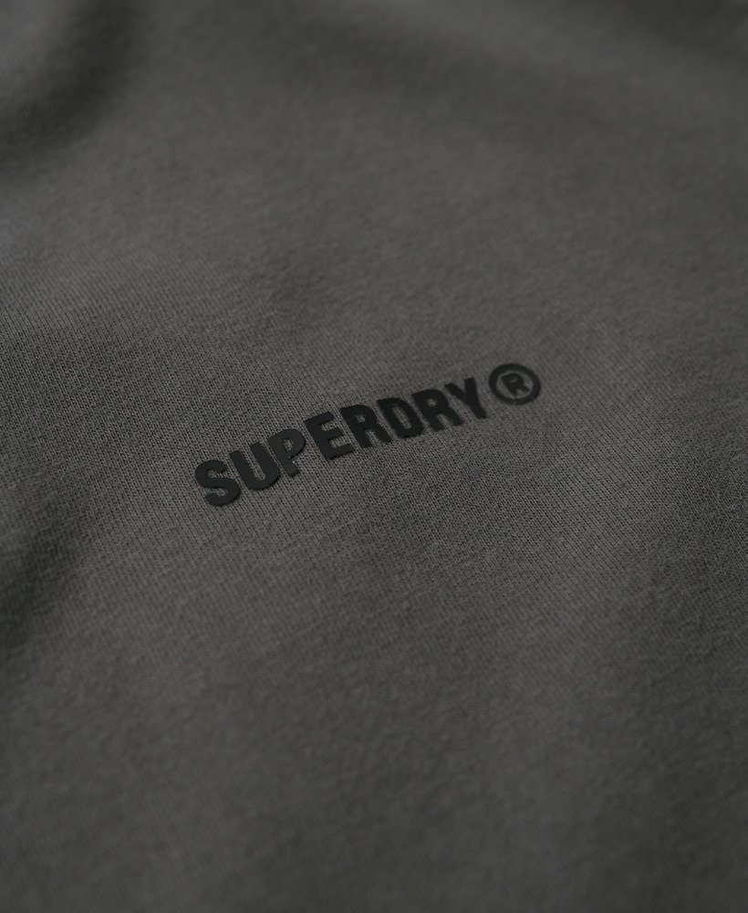 luźna koszulka z logo overdyed w kolorze ciemnoszarym