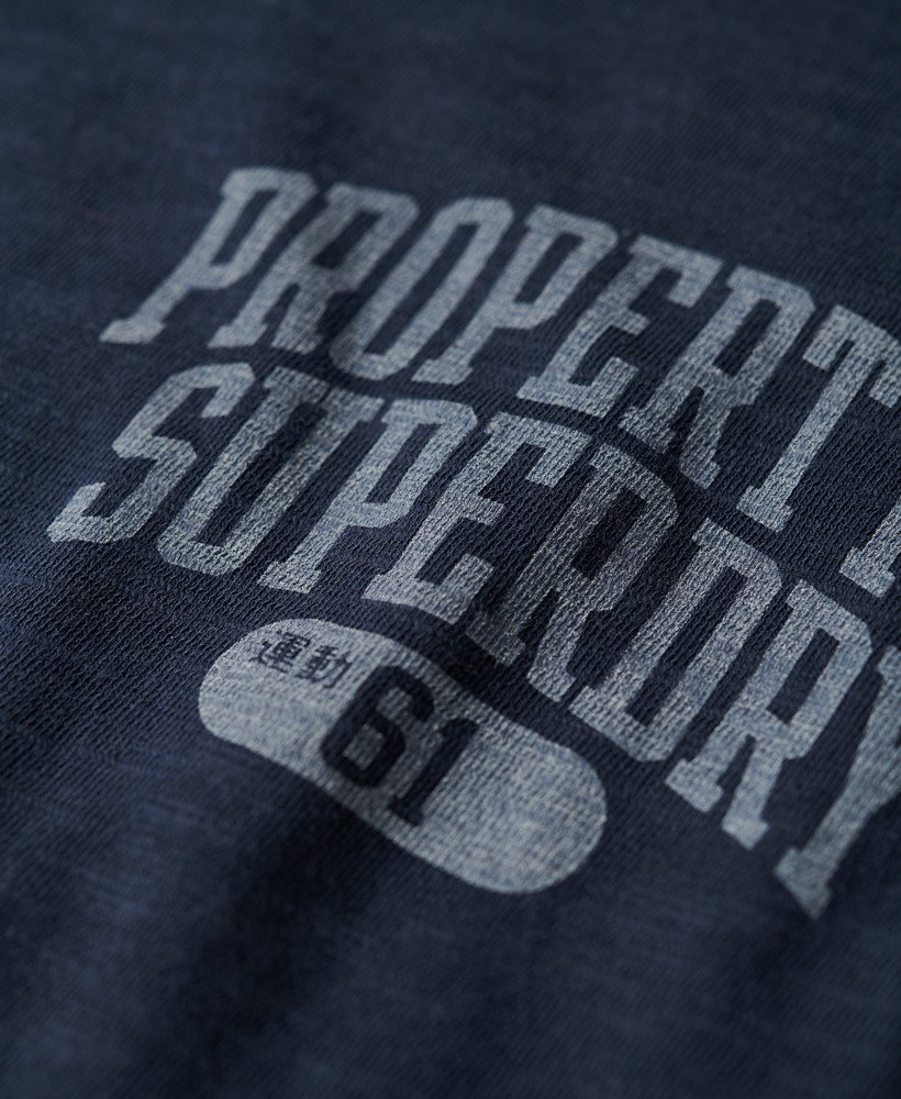 koszulka z grafiką athletic college w kolorze eclipse navy slub