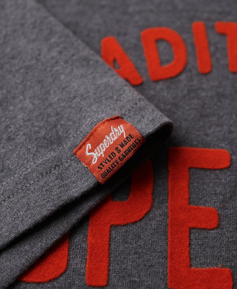 koszulka robocza z nadrukiem flock w kolorze granite grey marl