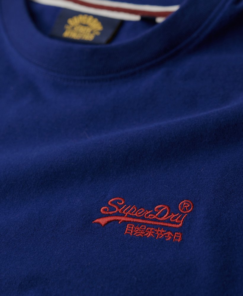 koszulka z organicznej bawełny essential z logo w kolorze supermarine navy