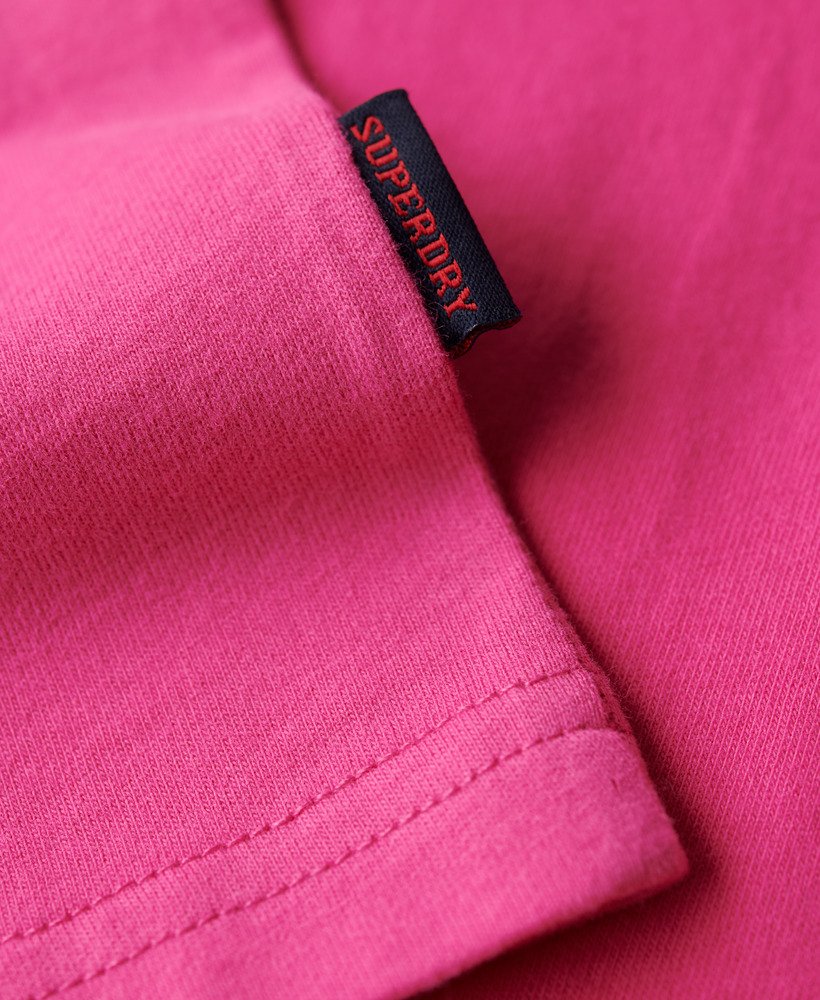 koszulka z organicznej bawełny essential z logo w kolorze echo pink