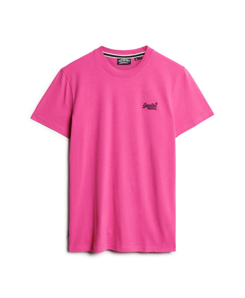 koszulka z organicznej bawełny essential z logo w kolorze echo pink