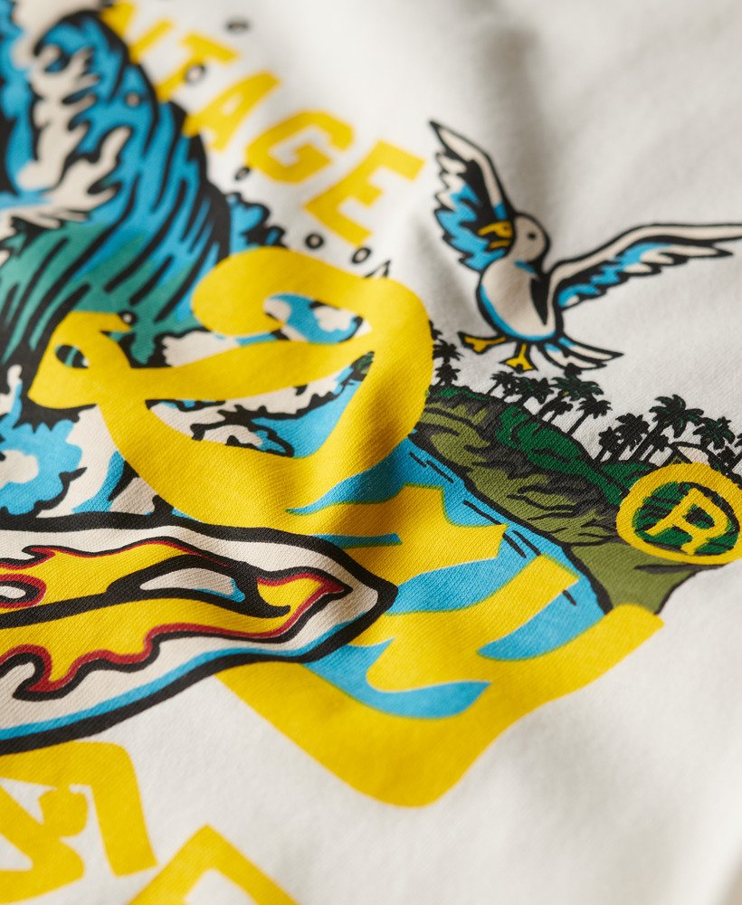 koszulka z grafiką la w kolorze off white