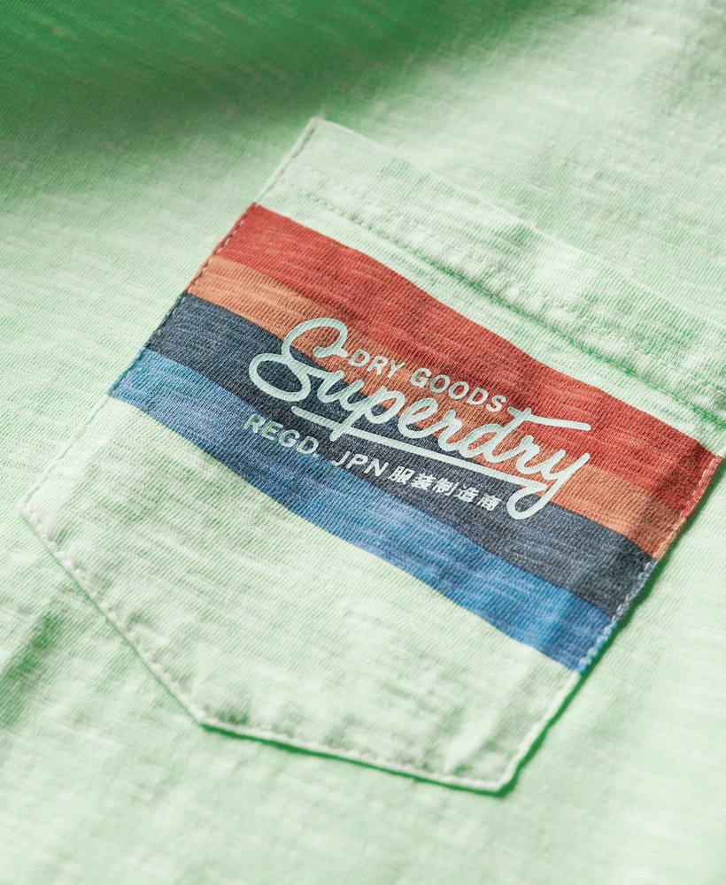 koszulka z logo cali w paski w kolorze neonowej mięty i zieleni slub