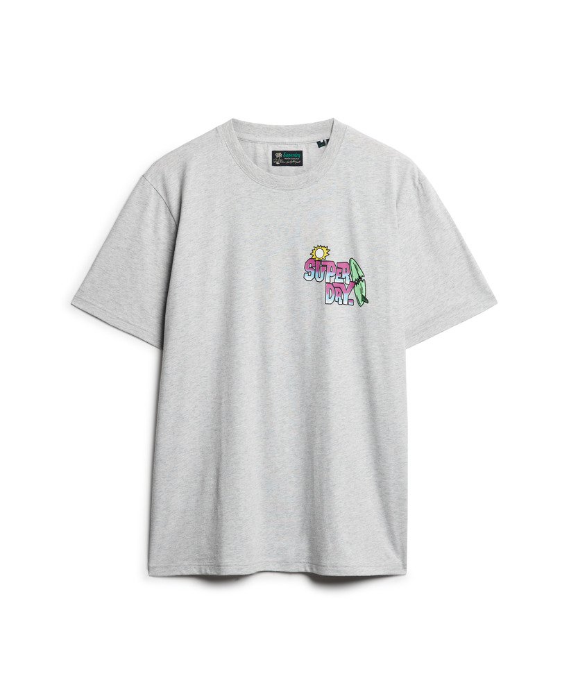 luźna koszulka neon travel w kolorze glacier grey marl