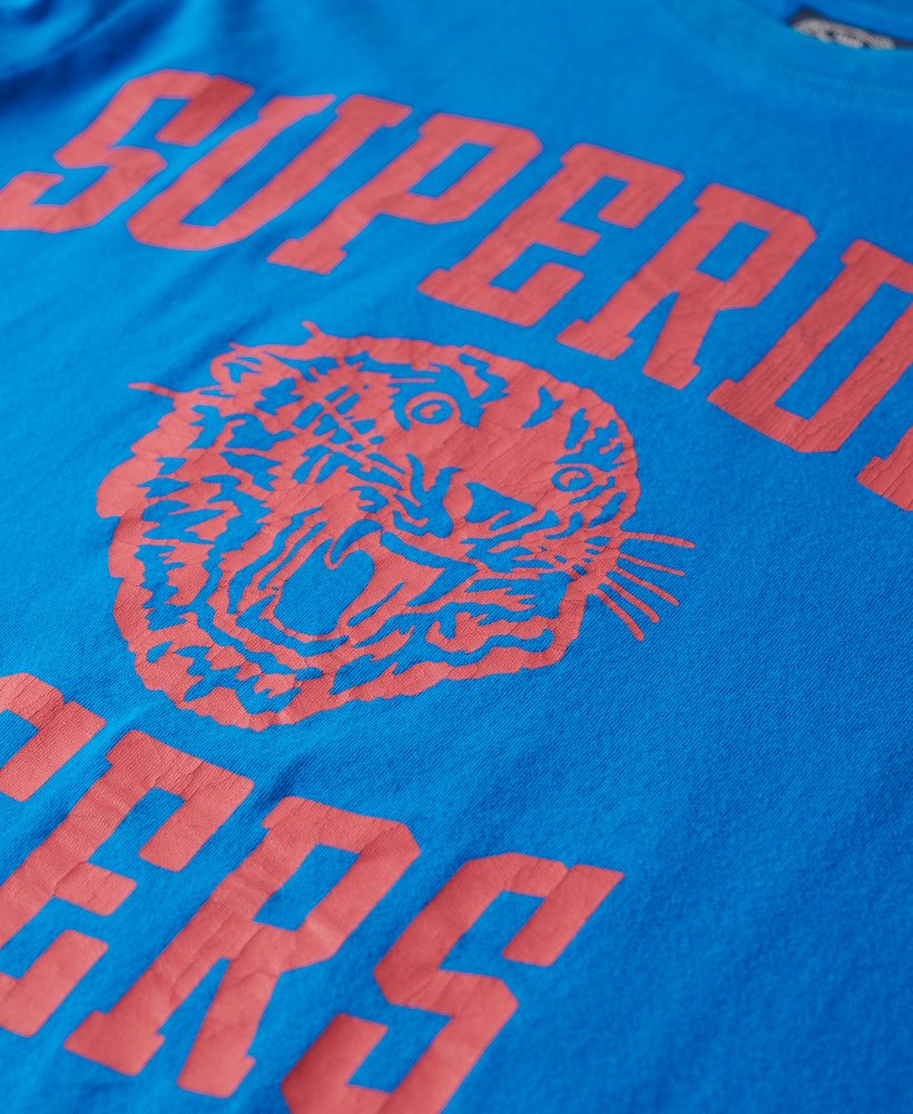 koszulka sportowa z grafiką do lekkoatletyki w kolorze super denby blue