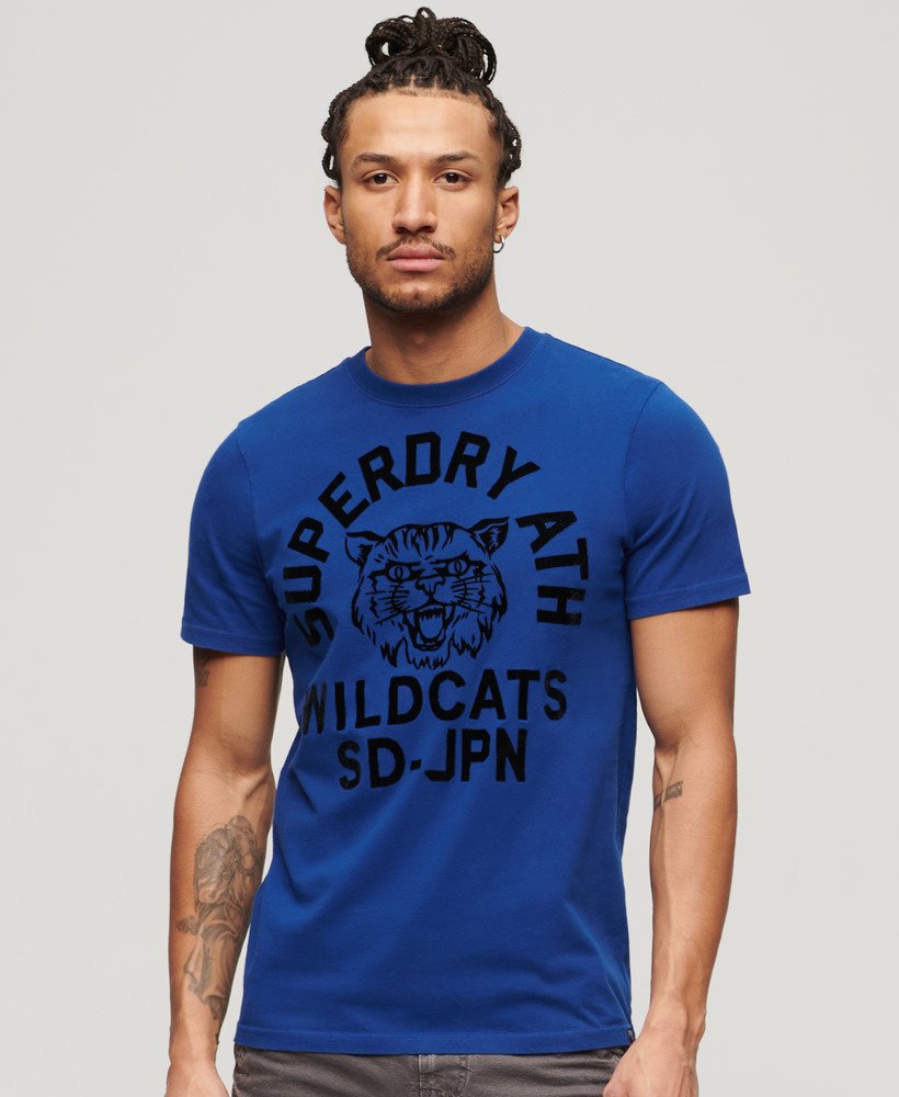 koszulka sportowa z grafiką do lekkoatletyki w kolorze regal blue