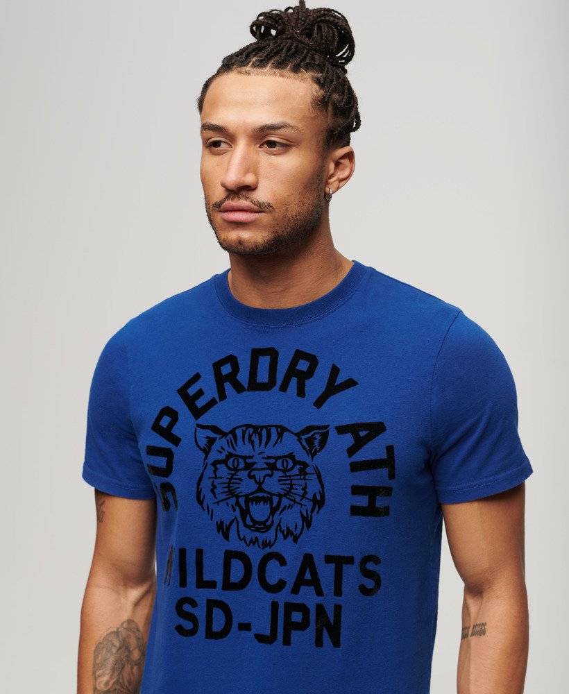 koszulka sportowa z grafiką do lekkoatletyki w kolorze regal blue