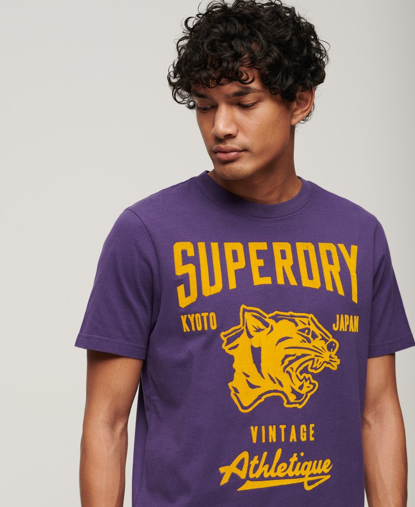 koszulka sportowa z grafiką do lekkoatletyki w kolorze lex purple