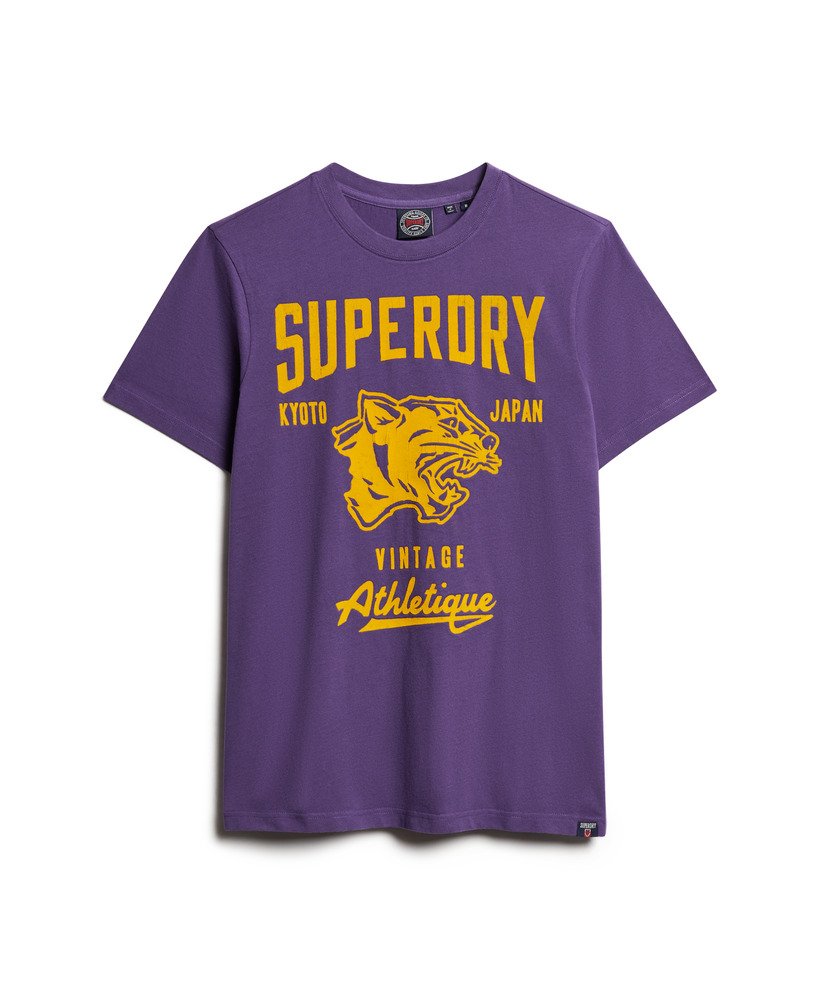 koszulka sportowa z grafiką do lekkoatletyki w kolorze lex purple
