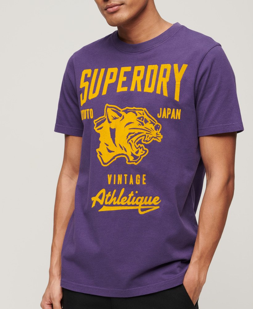 koszulka sportowa z grafiką do lekkoatletyki w kolorze lex purple