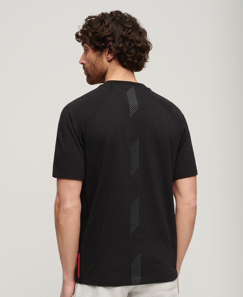 koszulka z logo sport tech w kolorze czarnym luźna