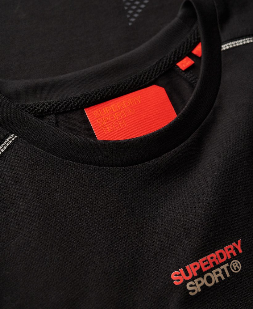 koszulka z logo sport tech w kolorze czarnym luźna