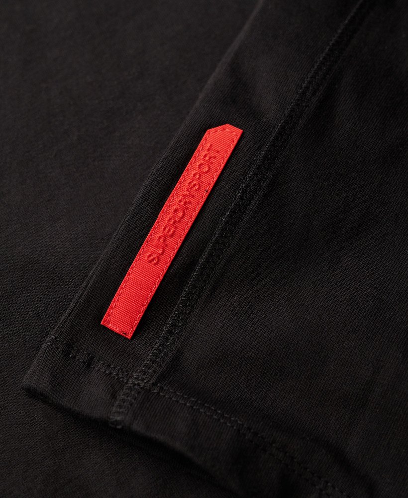 koszulka z logo sport tech w kolorze czarnym luźna