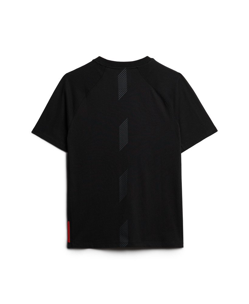 koszulka z logo sport tech w kolorze czarnym luźna