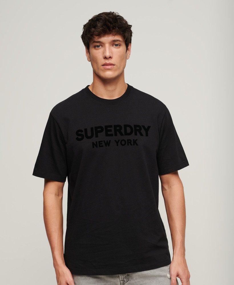 luźny t-shirt sportowy luxury sport w kolorze czarnymczarnym