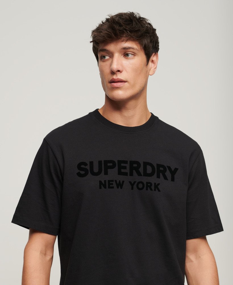 luźny t-shirt sportowy luxury sport w kolorze czarnymczarnym