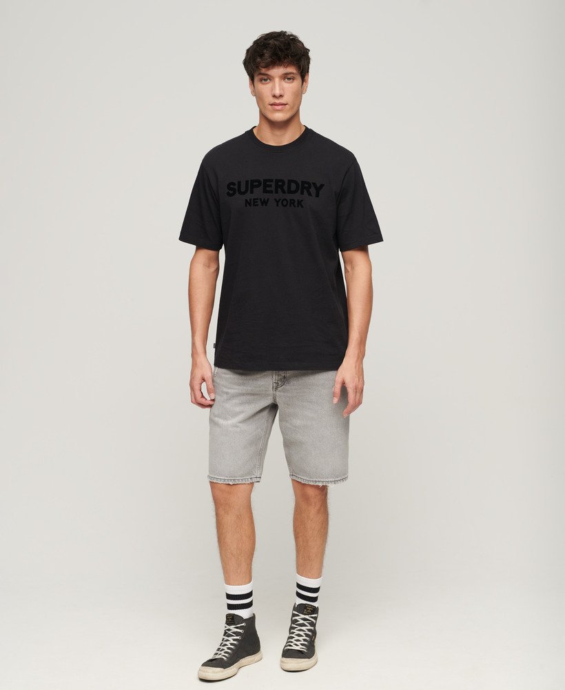 luźny t-shirt sportowy luxury sport w kolorze czarnymczarnym
