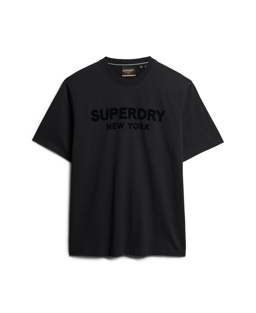 luźny t-shirt sportowy luxury sport w kolorze czarnymczarnym