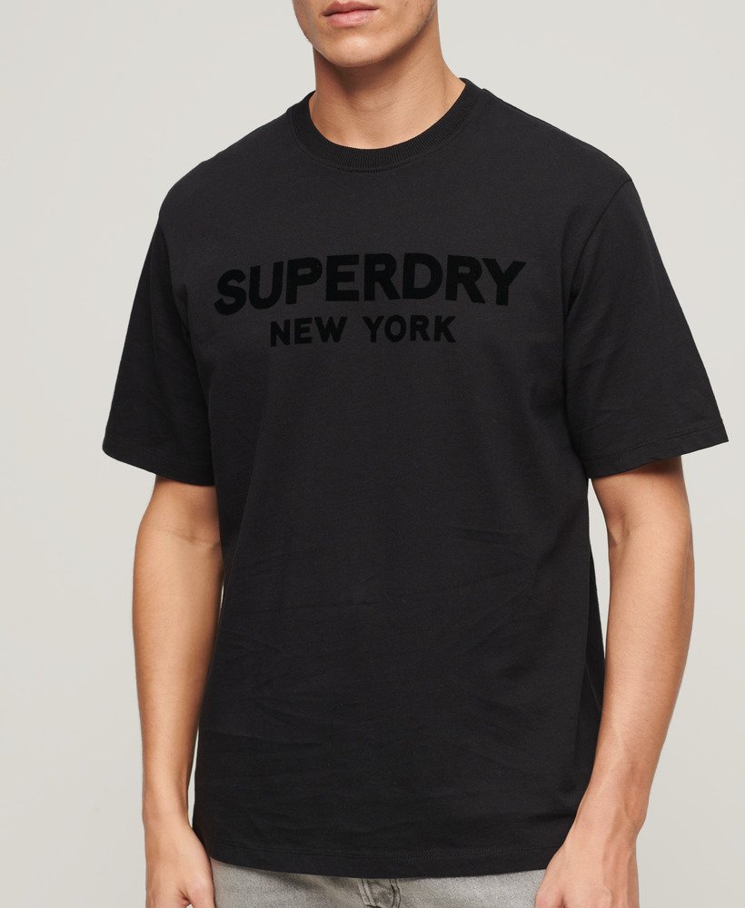 luźny t-shirt sportowy luxury sport w kolorze czarnymczarnym