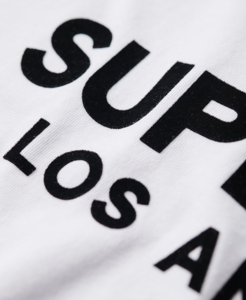 luźny t-shirt sportowy luxury sport w kolorze lśniącej bieli