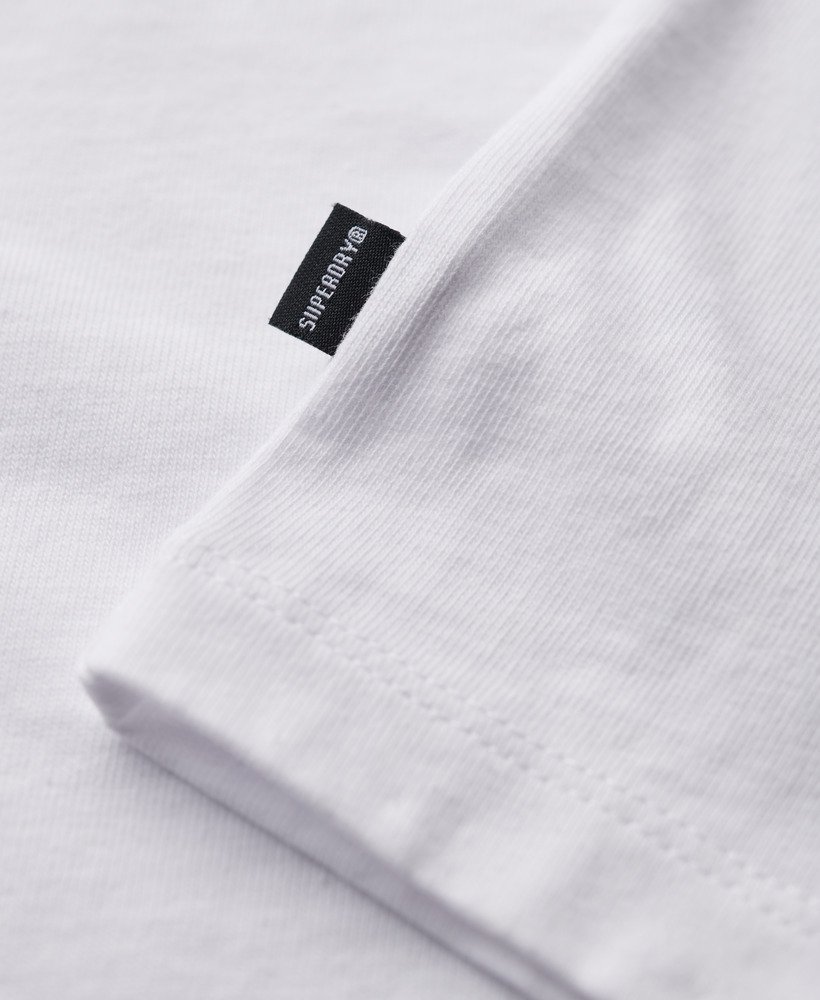 luźny t-shirt sportowy luxury sport w kolorze lśniącej bieli