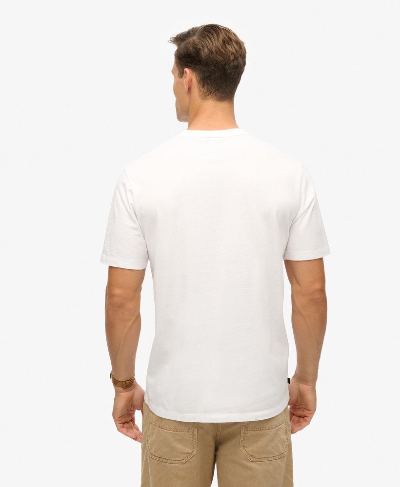 luźny t-shirt sportowy luxury sport w kolorze lśniącej bieli