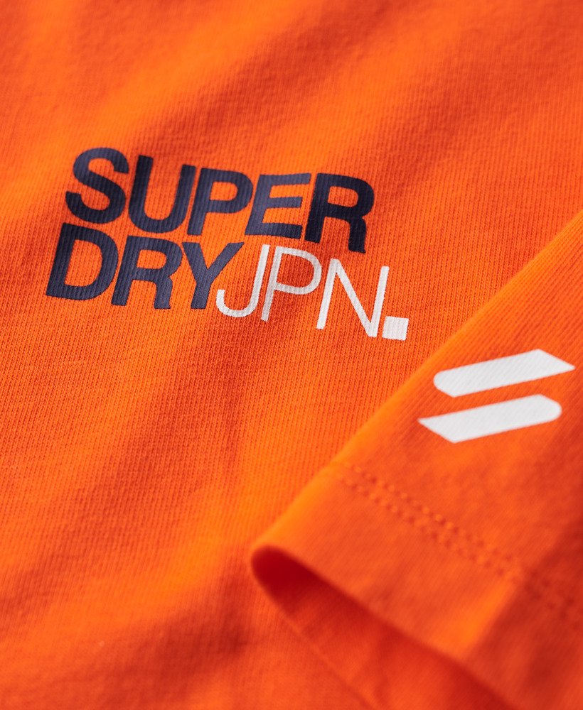 luźna koszulka z logo sportswear w kolorze ognistopomarańczowym
