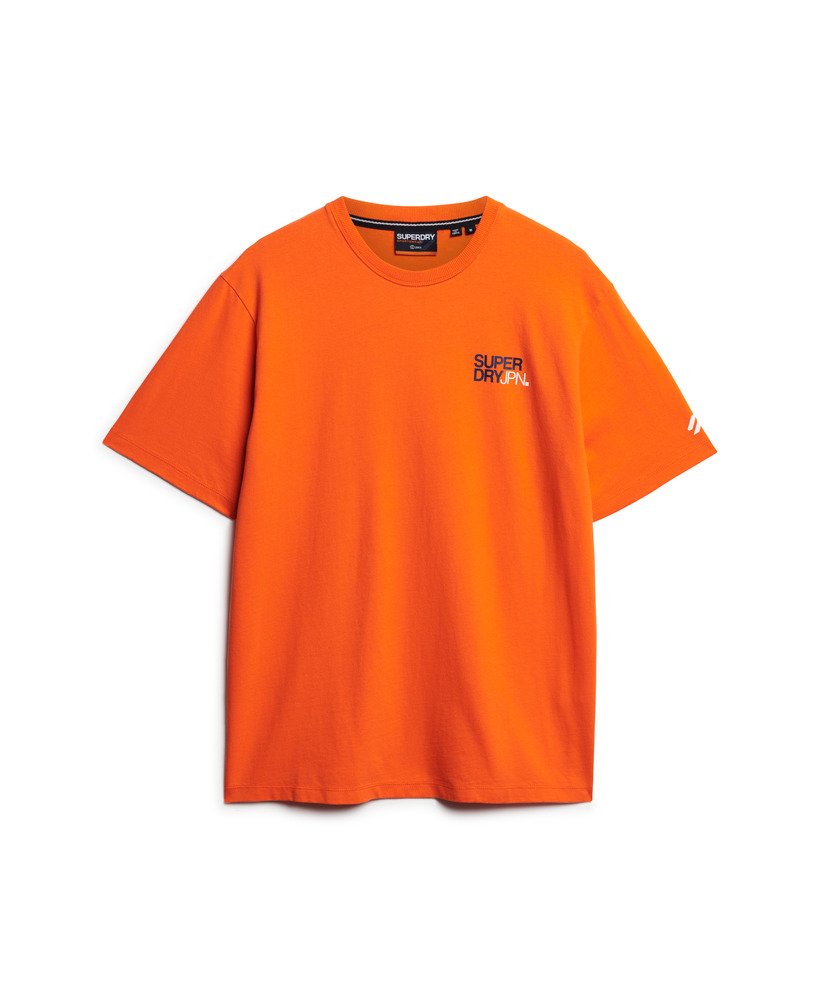luźna koszulka z logo sportswear w kolorze ognistopomarańczowym