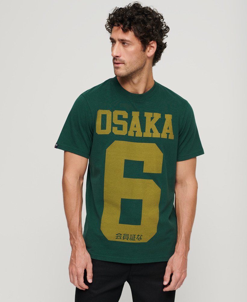 koszulka z grafiką osaka 6 w kolorze bengreen marl
